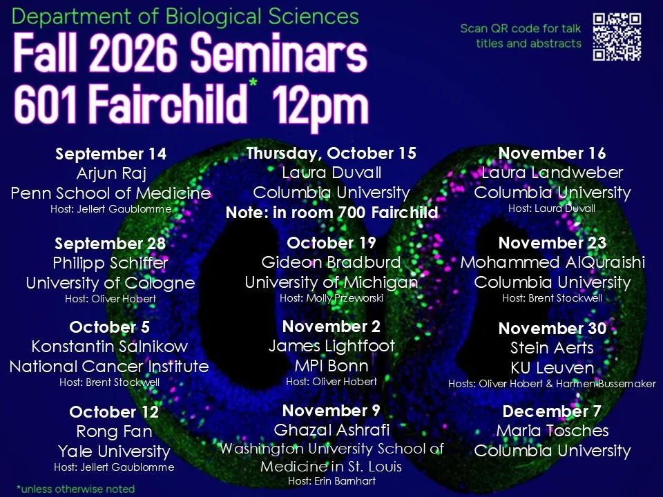 Fall 2026 Seminar Schedule