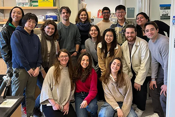 Lena Street with members of the Jovanovic lab