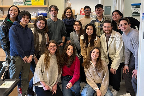 Lena Street with members of the Jovanovic lab