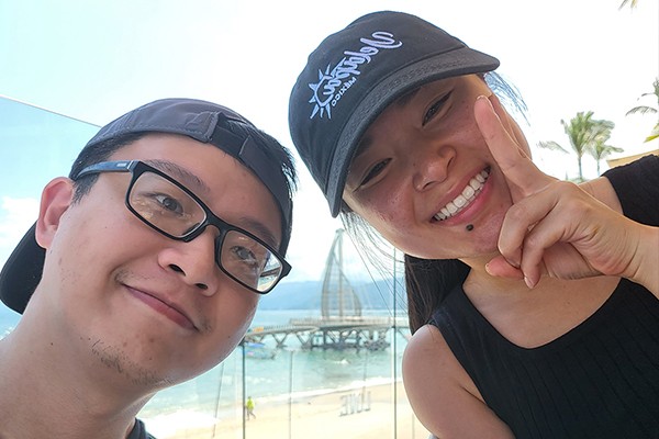 Lingwei with friend